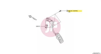 NISSAN 08146-6205G - Hatlapfejű csavar alátéttel