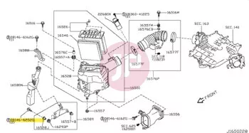NISSAN 08146-6252G - Hatlapfejű csavar alátéttel
