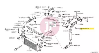 NISSAN 08156-8201F - BOLT-HEX,PP W/W