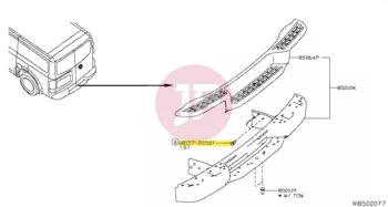 NISSAN 08157-2252F - BOLT-HEX