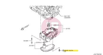 NISSAN 081A0-6121A - BOLT-HEX
