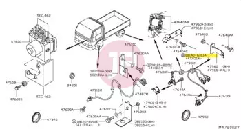 NISSAN 081A0-6161A - Hatlapfejű karimás csavar