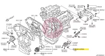 NISSAN 081A0-6351A - Hatlapfejű karimás csavar