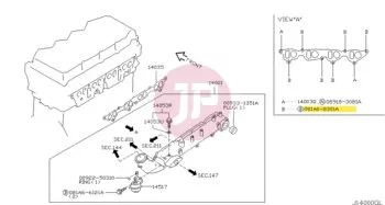 NISSAN 081A0-8301A - BOLT-FLANGE