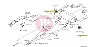 NISSAN 081A6-8251A - BOLT-FLANGE