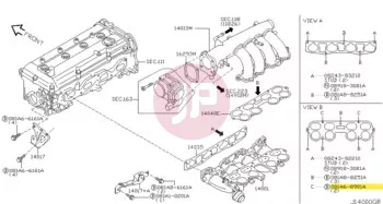 NISSAN 081A6-8901A - Hex Flange Bolt