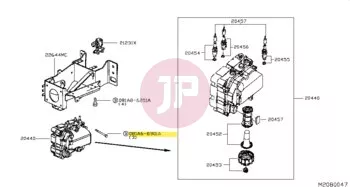 NISSAN 081A6-8901A - Hatlapfejű karimás csavar