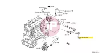 NISSAN 081A8-8161A - BOLT