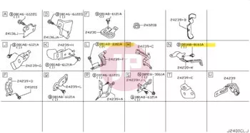 NISSAN 081A8-8161A - Hatlapfejű karimás csavar
