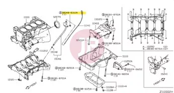 NISSAN 081A8-8161A - BOLT