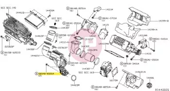 NISSAN 081A8-8301A - BOLT
