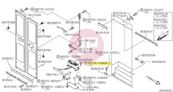 NISSAN 081A8-8301A - BOLT