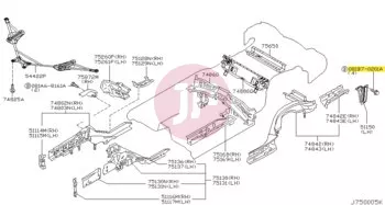 NISSAN 081B7-0201A - Hex Flange Bolt