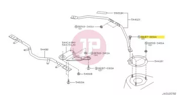 NISSAN 081B7-0201A - BOLT-FLANGE