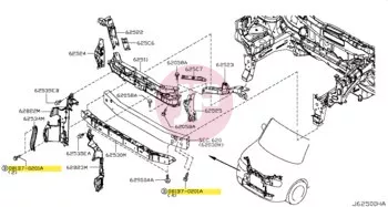 NISSAN 081B7-0201A - BOLT-FLANGE