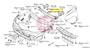 NISSAN 081B7-0251A - Hatlapfejű karimás csavar