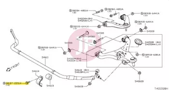 NISSAN 081B7-2251A - BOLT-FLANGE