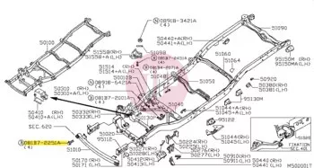 NISSAN 081B7-2251A - BOLT-FLANGE