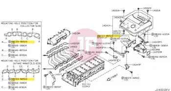 NISSAN 08233-82510 - Tőcsavar