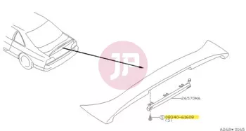NISSAN 08340-61608 - SCREW-MACHINE
