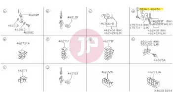 NISSAN 08363-6165G - SCREW-MACHINE
