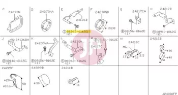 NISSAN 08363-6165G - Hatlapfejű csavar alátéttel