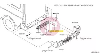 NISSAN 08363-62038 - SCREW-MACHINE