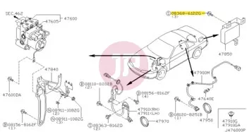 NISSAN 08368-6122G - SCR-HEX HD,PP W
