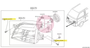 NISSAN 08368-6165H - SCR-HEX HD,PP W