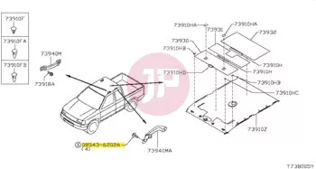 NISSAN 08543-6202A - SCREW