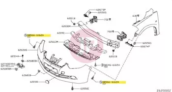 NISSAN 08566-6162A - SCREW-TAPPING