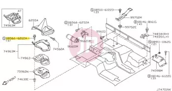 NISSAN 08566-6202A - SCREW-TAPPING