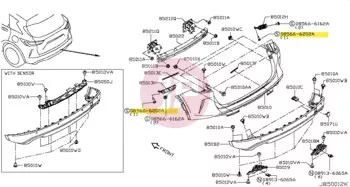 NISSAN 08566-6202A - SCREW-TAPPING
