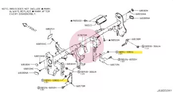 NISSAN 08911-1081G - Csavaranya alátéttel
