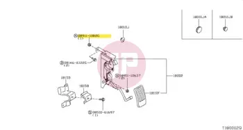NISSAN 08911-1082G - NUT-HEX