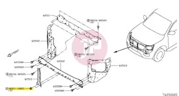 NISSAN 08911-1082G - Csavaranya alátéttel