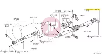 NISSAN 08911-2421A - NUT-HEX