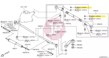 NISSAN 08911-2421A - NUT-HEX