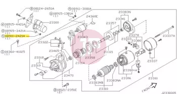 NISSAN 08911-2421A - Csavaranya