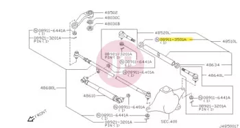 NISSAN 08911-3501A - Csavaranya