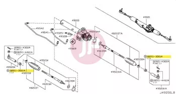 NISSAN 08911-3501A - NUT