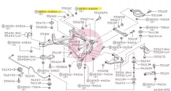 NISSAN 08911-6401A - Csavaranya