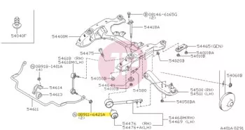 NISSAN 08911-6421A - Csavaranya