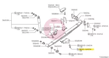 NISSAN 08911-6421A - Csavaranya