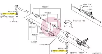 NISSAN 08911-6421A - Csavaranya