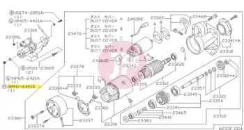 NISSAN 08911-6421A - Csavaranya