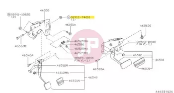 NISSAN 08912-74010 - Csavaranya