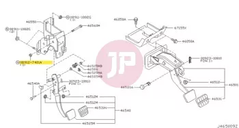 NISSAN 08912-7401A - NUT-HEX
