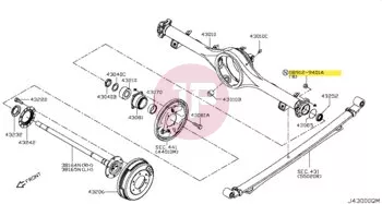 NISSAN 08912-9401A - NUT-HEX