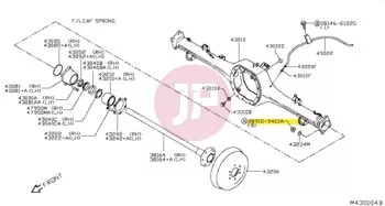 NISSAN 08912-9421A - NUT-HEX